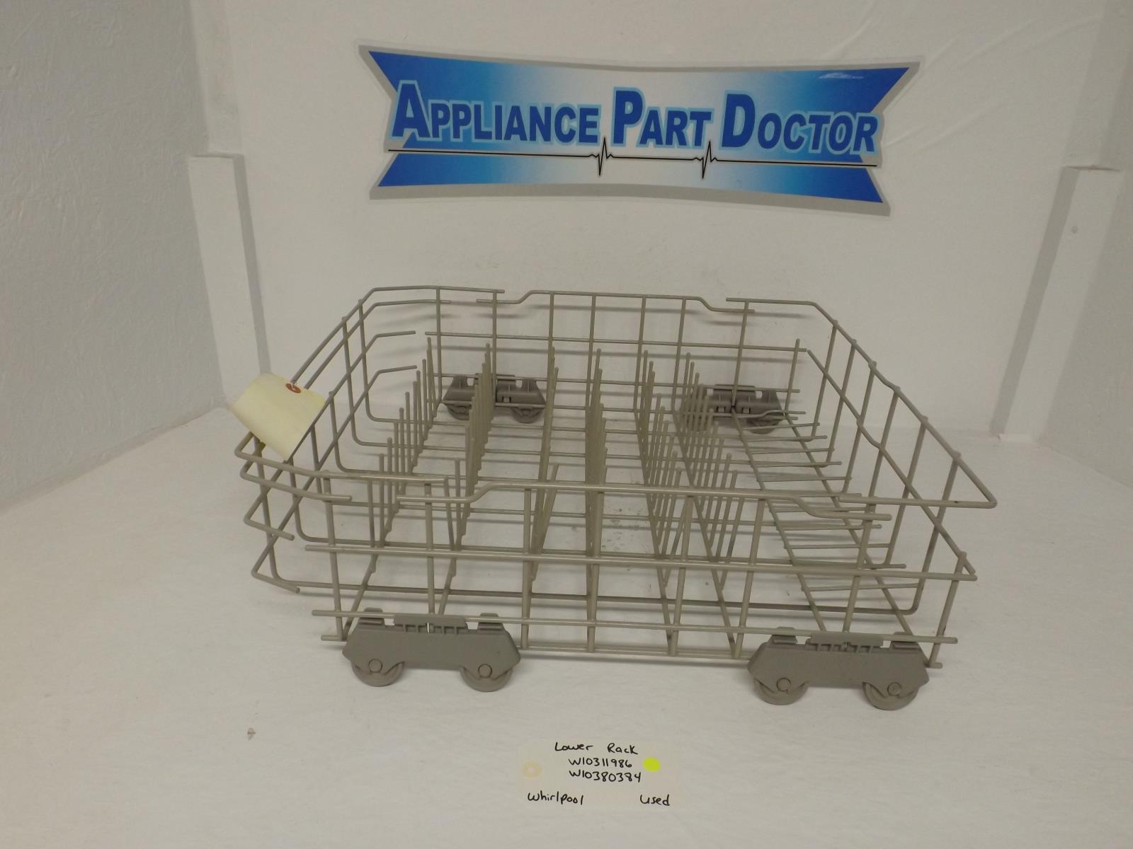 Whirlpool Dishwasher W10311986 W10380384 Lower Rack Used Whirlpool Dishwasher W10311986 W10380384 Lower Rack Used